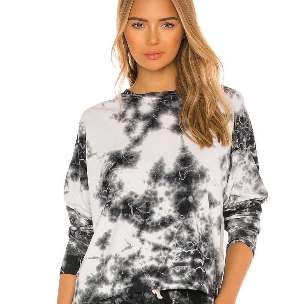 Electric &Rose Slit PulloverTop Thunder/Onyx - NWT